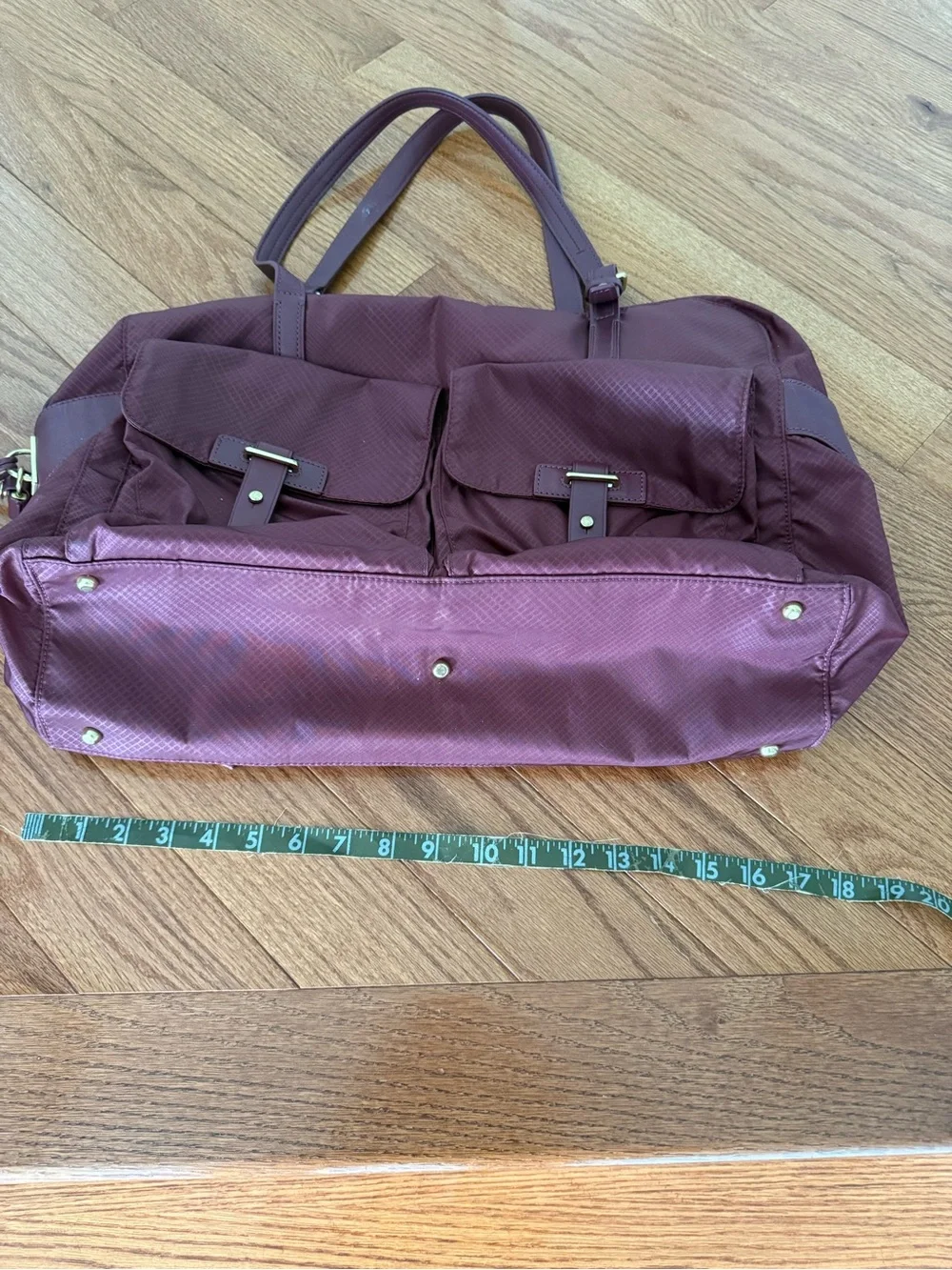 Tumi Voyageur Maroon Travel Tote Bag